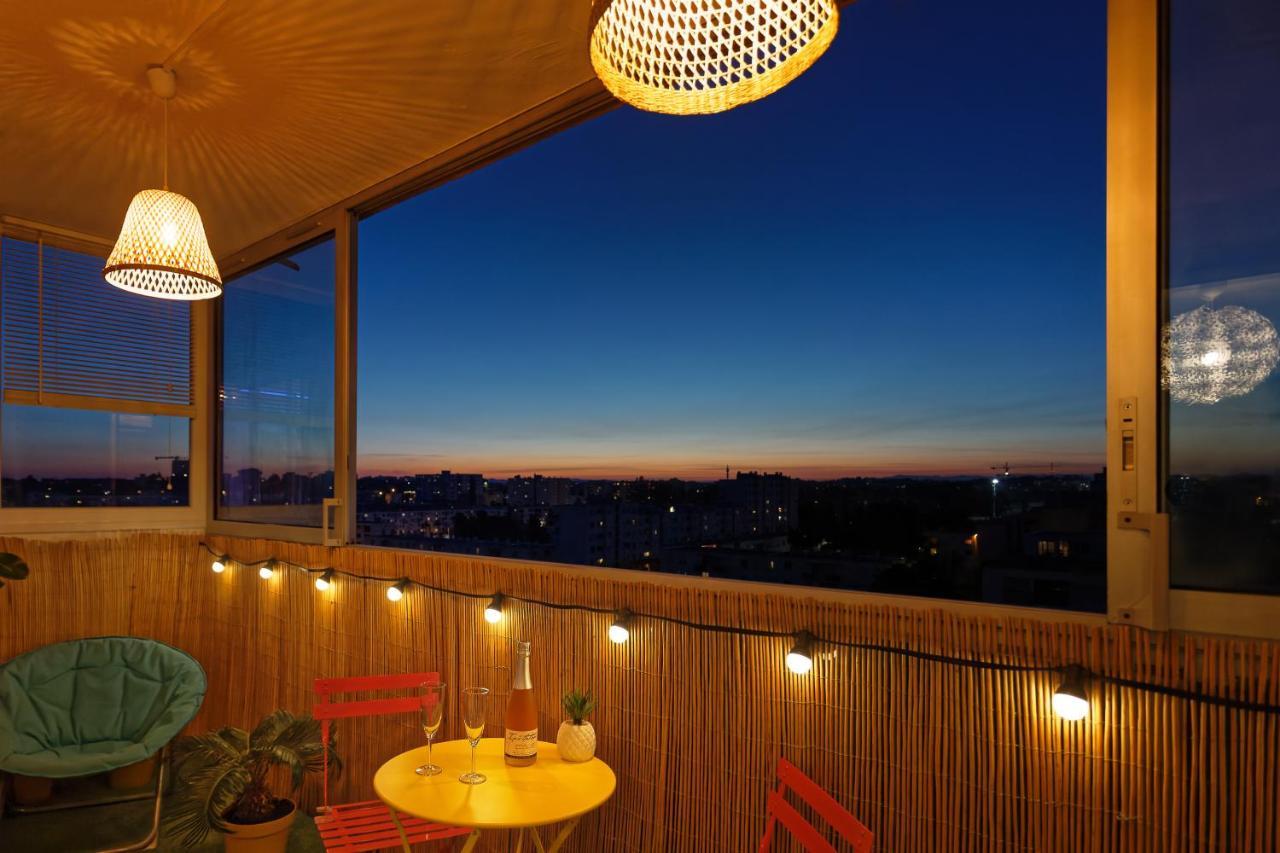 Smile Home-Nid Panoramique Vue Wow ! Spadeco - Loungezen - Terrasse Ensoleillee - Arrivee Autonome - Netflix - Emplacement Ideal - Lumineux - Renove A Neuf - Wifi Fibre - Montpellier Luaran gambar